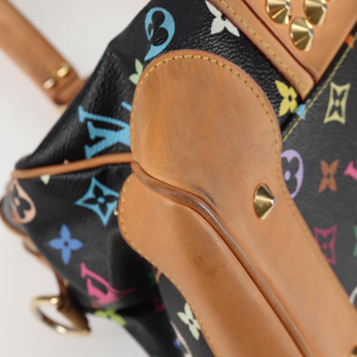 Louis Vuitton Courtney, Black, Canvas, handbag