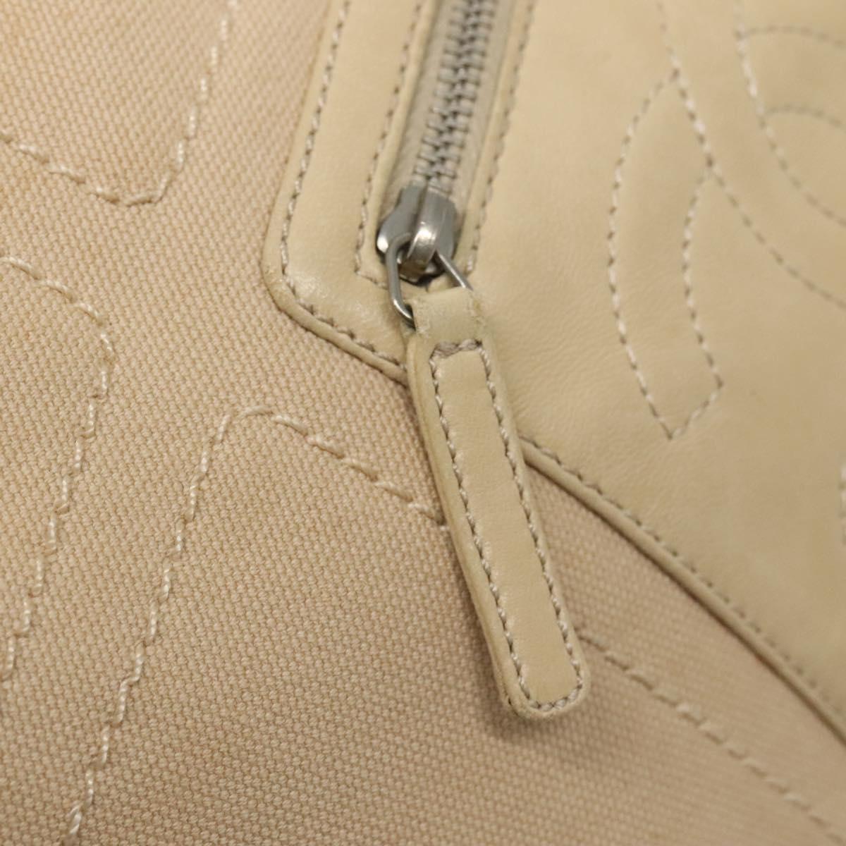 Chanel Numero 5, Beige, Canvas, tote