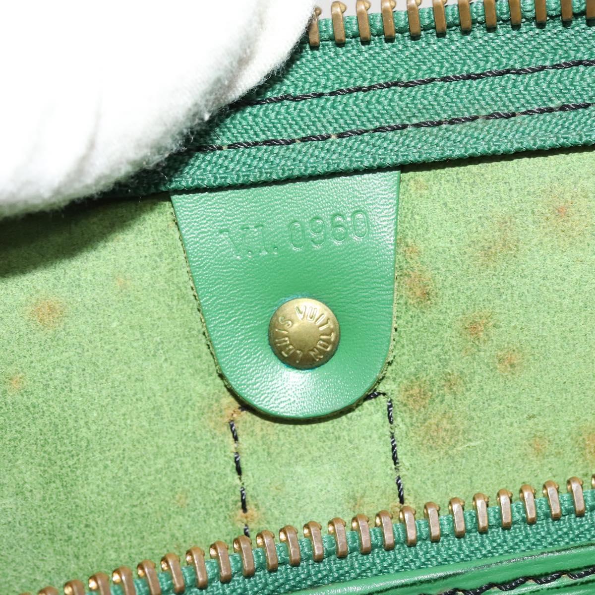 Louis Vuitton Keepall 50, Green, Leather, travel