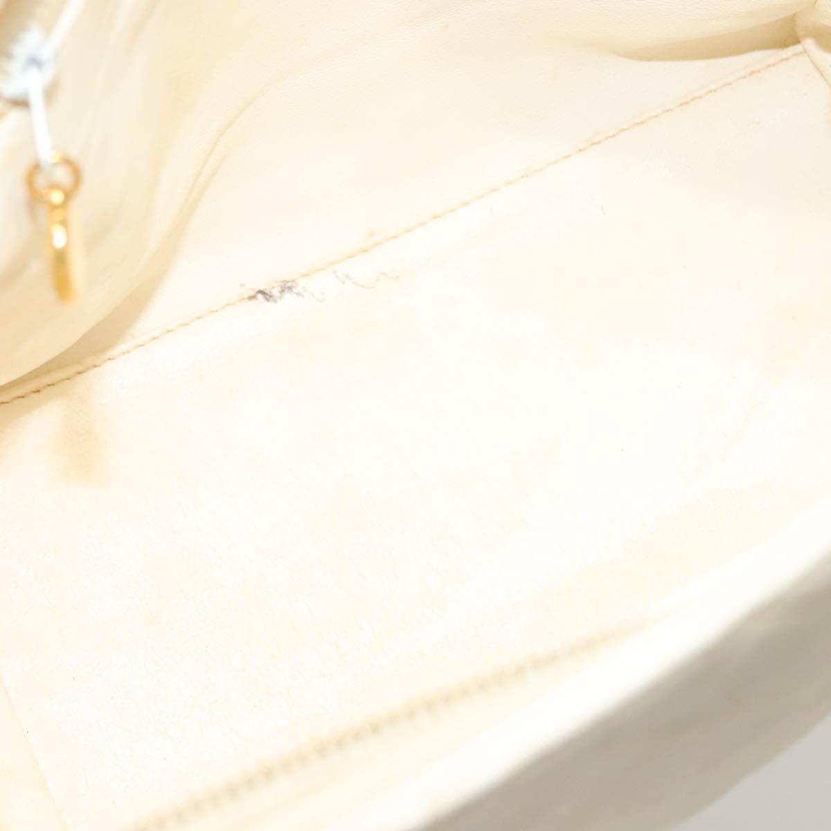 Chanel, White, Leather, shoulder