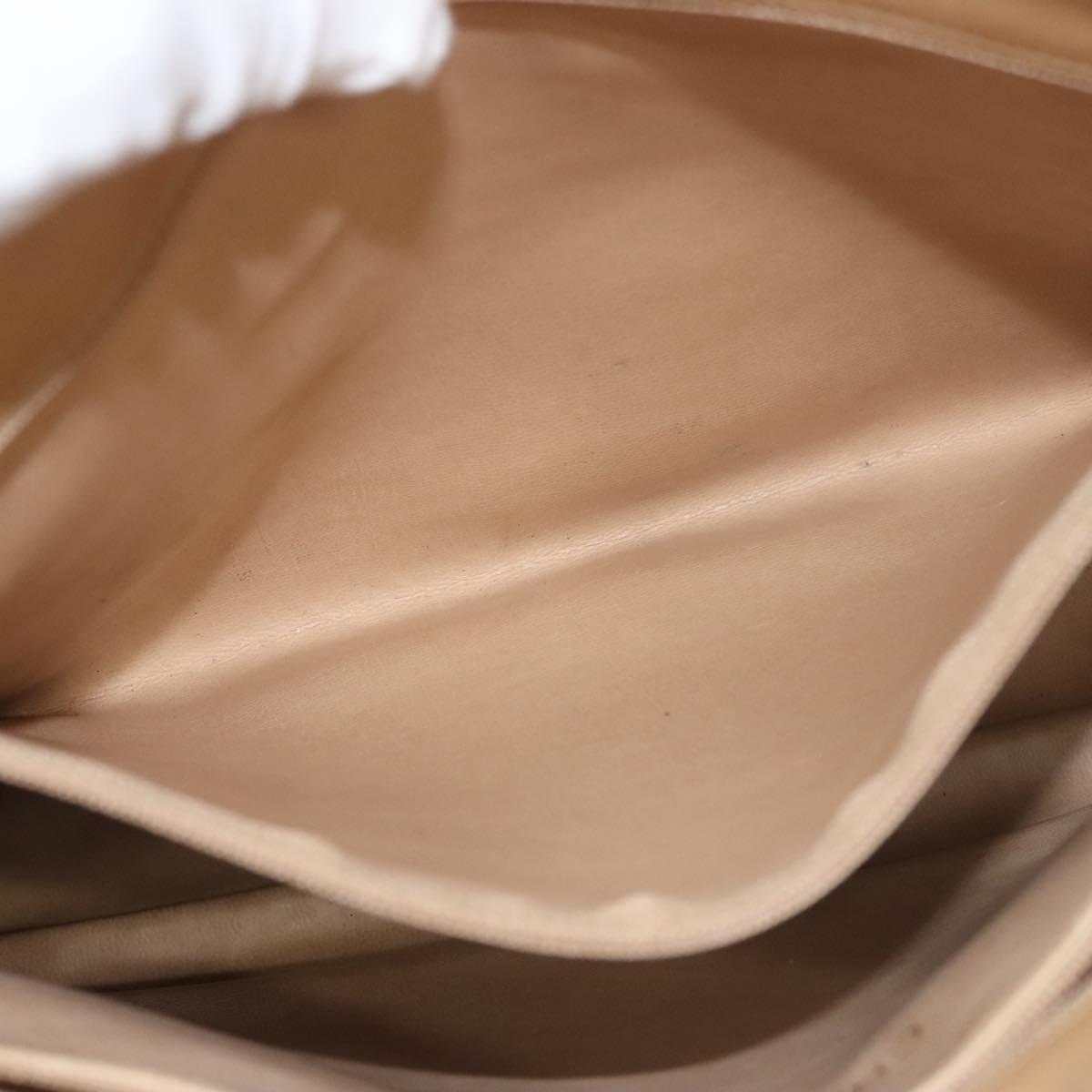 Chanel Coco Mark, Beige, Leather, shoulder