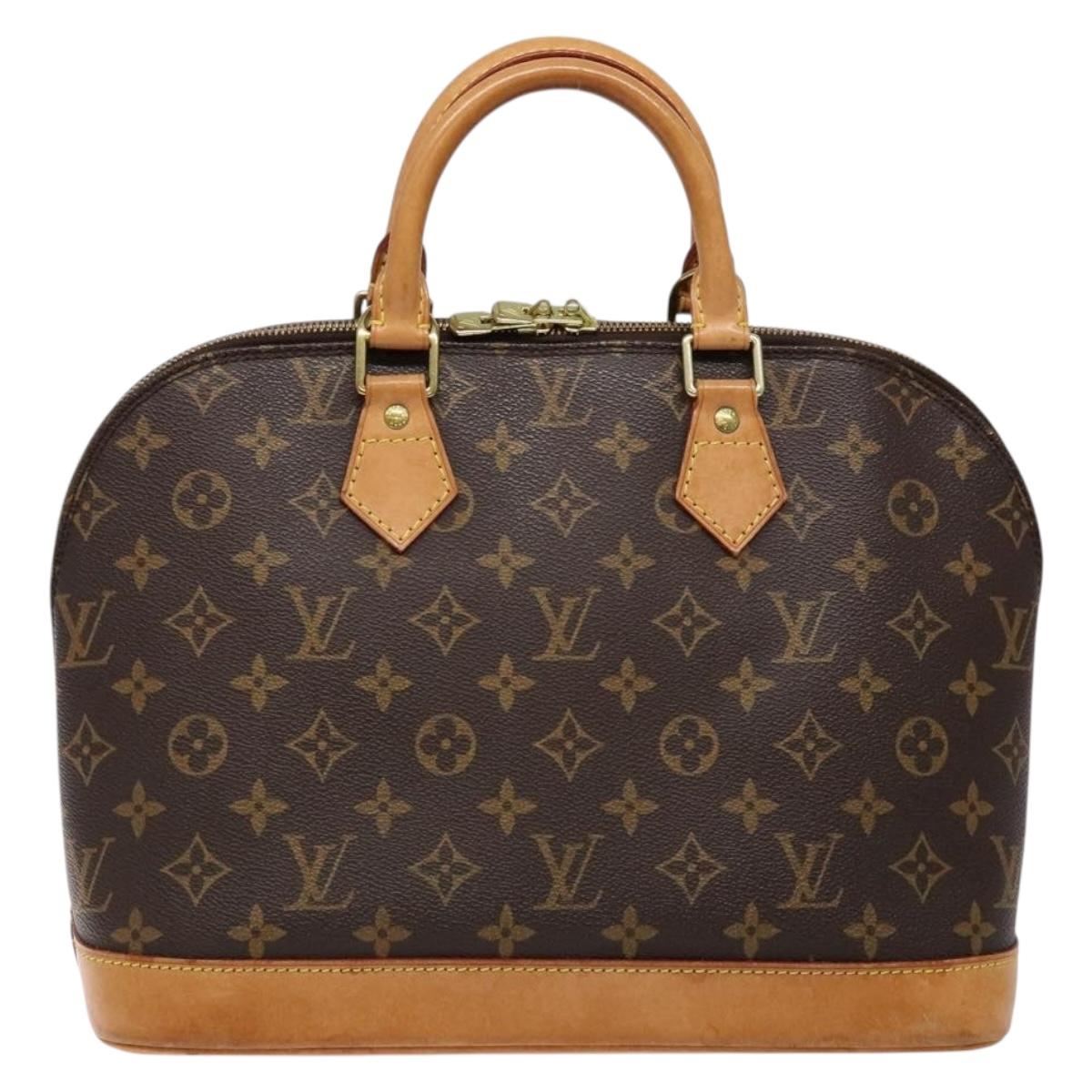 Louis Vuitton Alma, Brown, Canvas, handbag