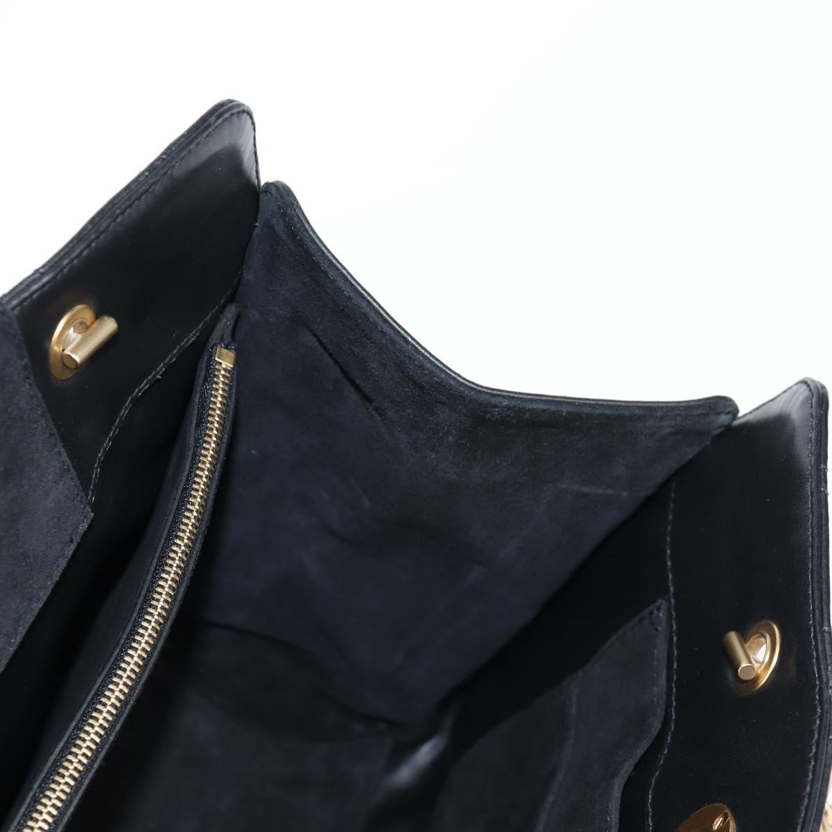 Salvatore Ferragamo Gancini, Black, Leather, tote