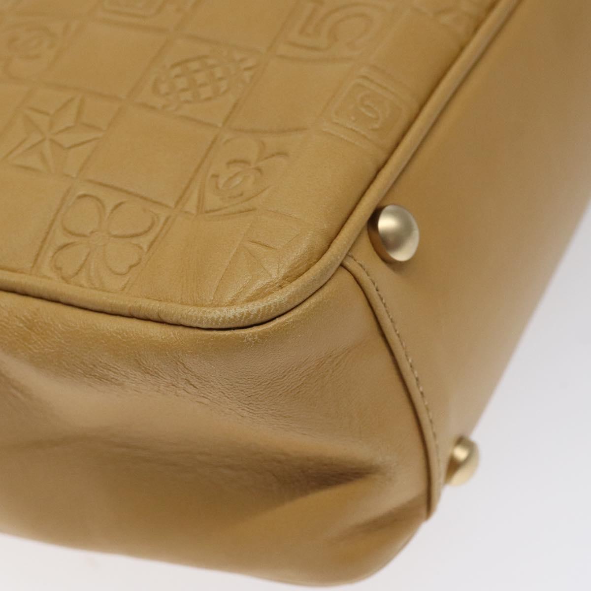 Chanel Chocolate bar, Beige, Leather, handbag