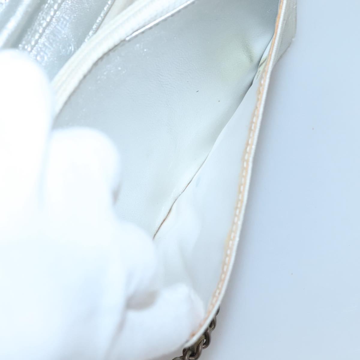 Chanel, Silver, NYLON, clutch
