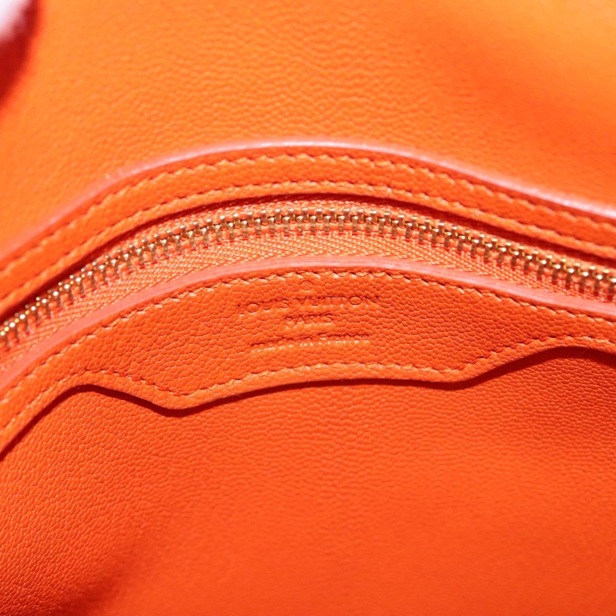 Louis Vuitton Lockit, Orange, Leather, handbag