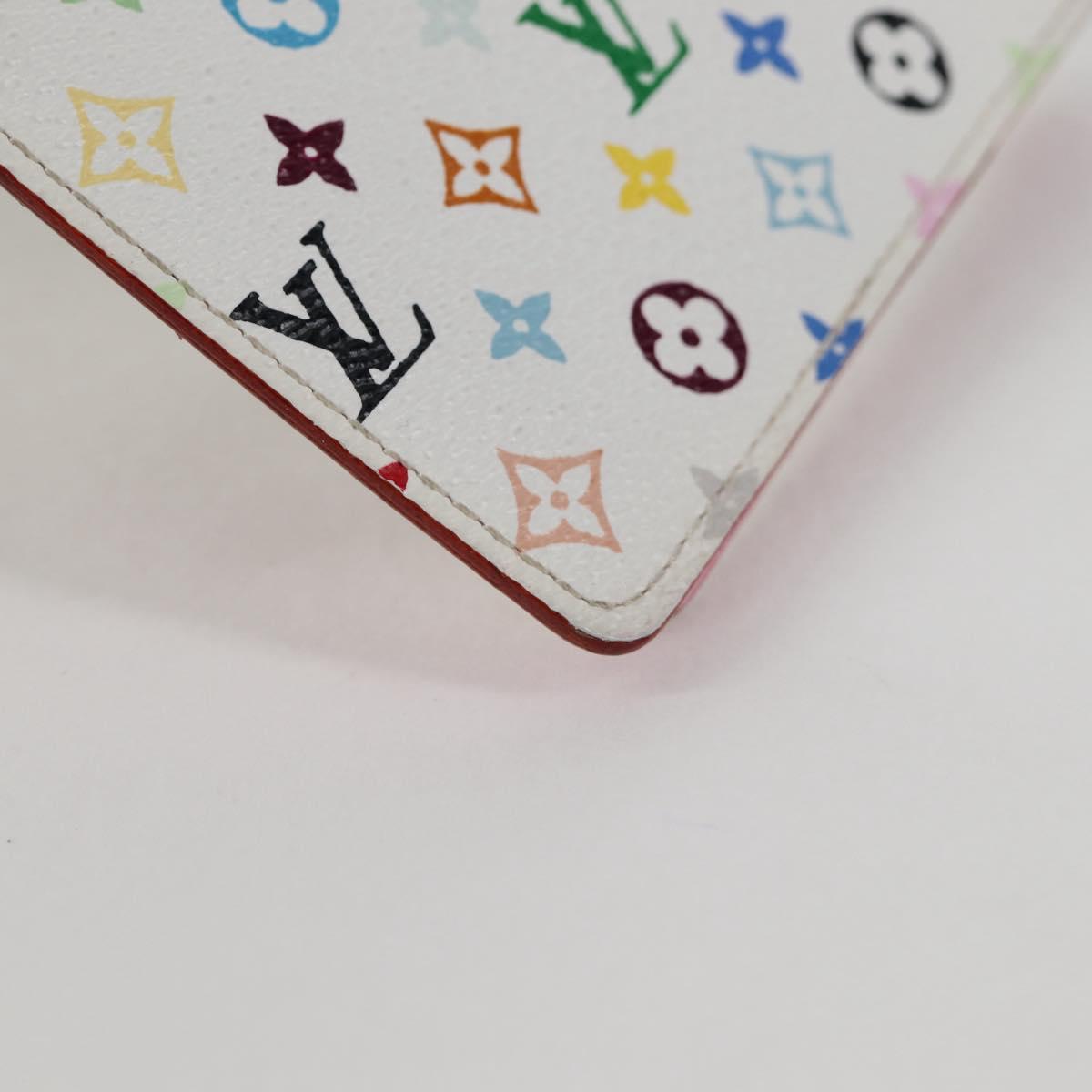 Louis Vuitton Agenda PM, White, Canvas, wallet