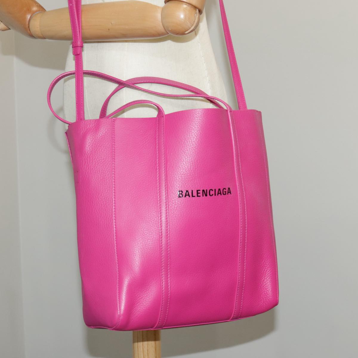 Balenciaga Everyday, Pink, Leather, handbag
