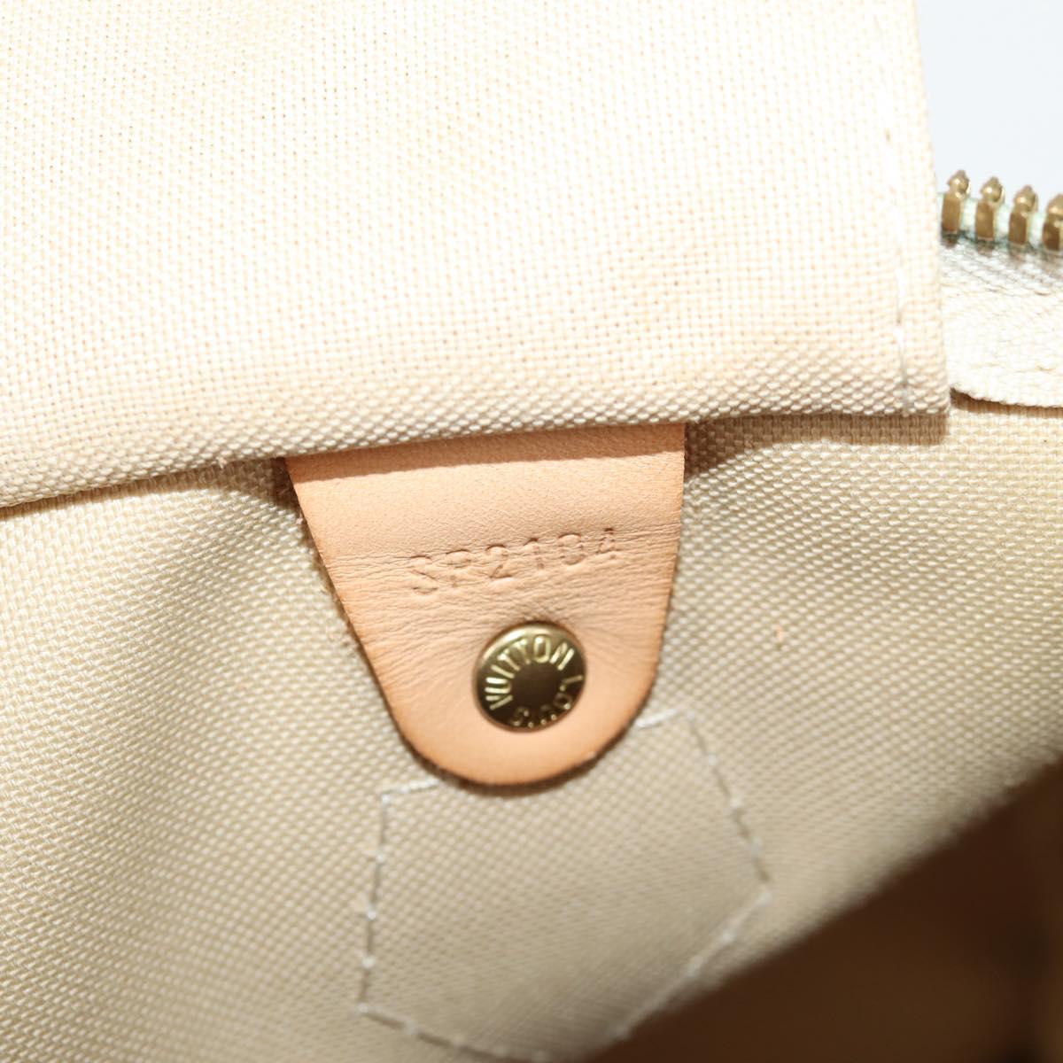 Louis Vuitton Speedy 30, White, Canvas, handbag