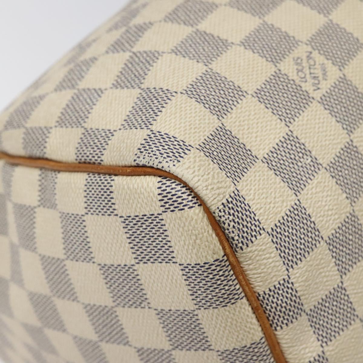 Louis Vuitton Speedy 30, White, Canvas, handbag