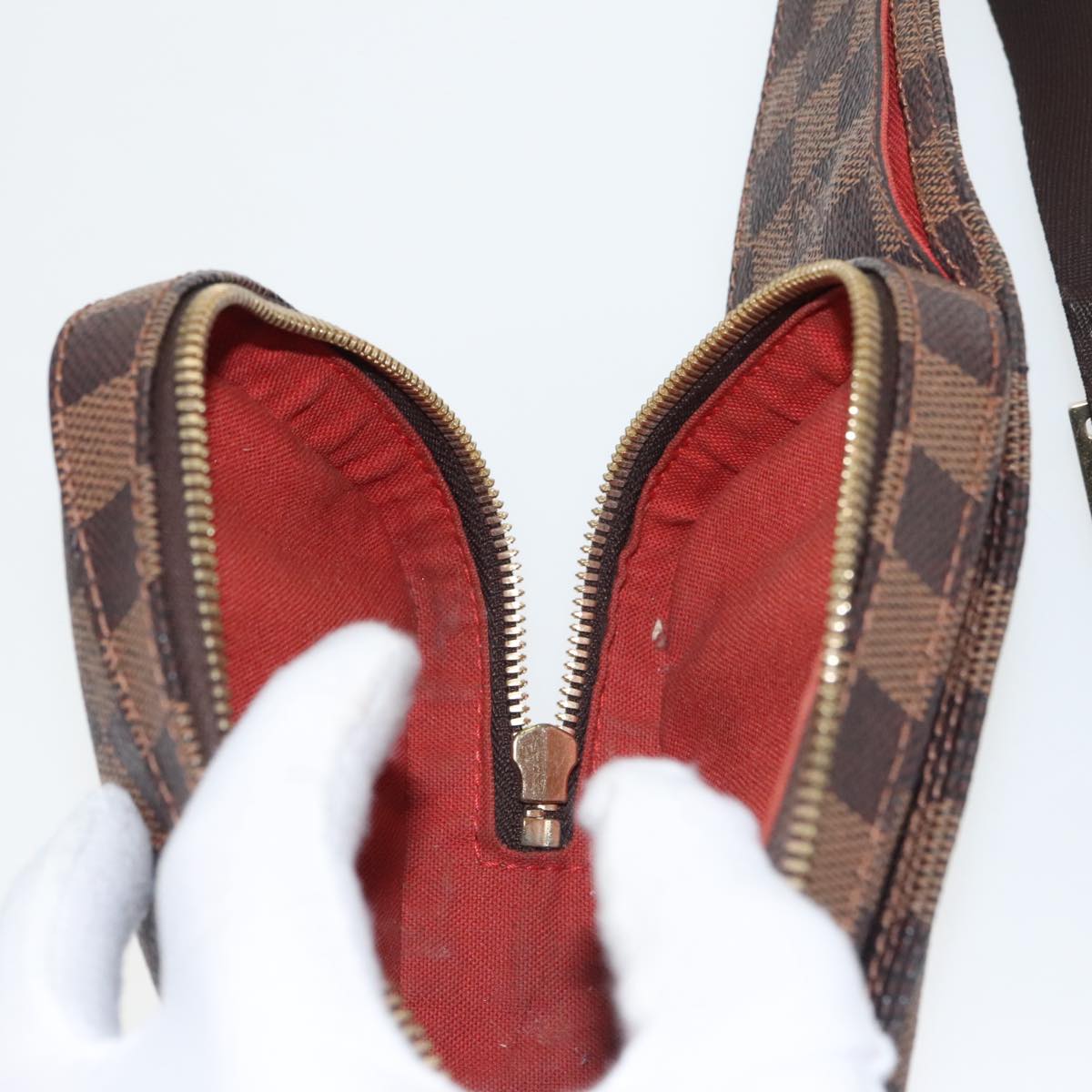 Louis Vuitton Geronimos, Brown, Canvas, shoulder
