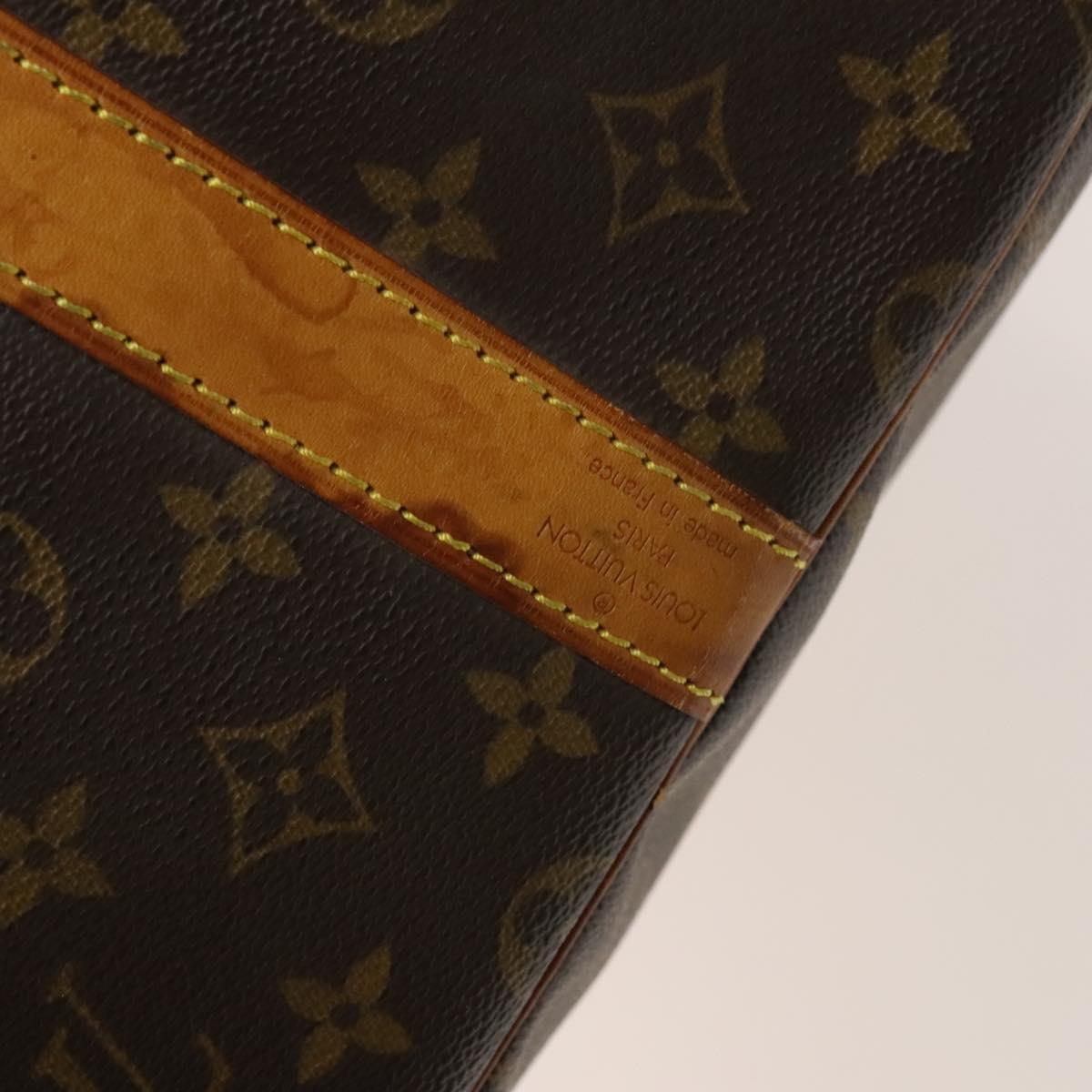 Louis Vuitton Keepall Bandoulière 60, Brown, Canvas, travel