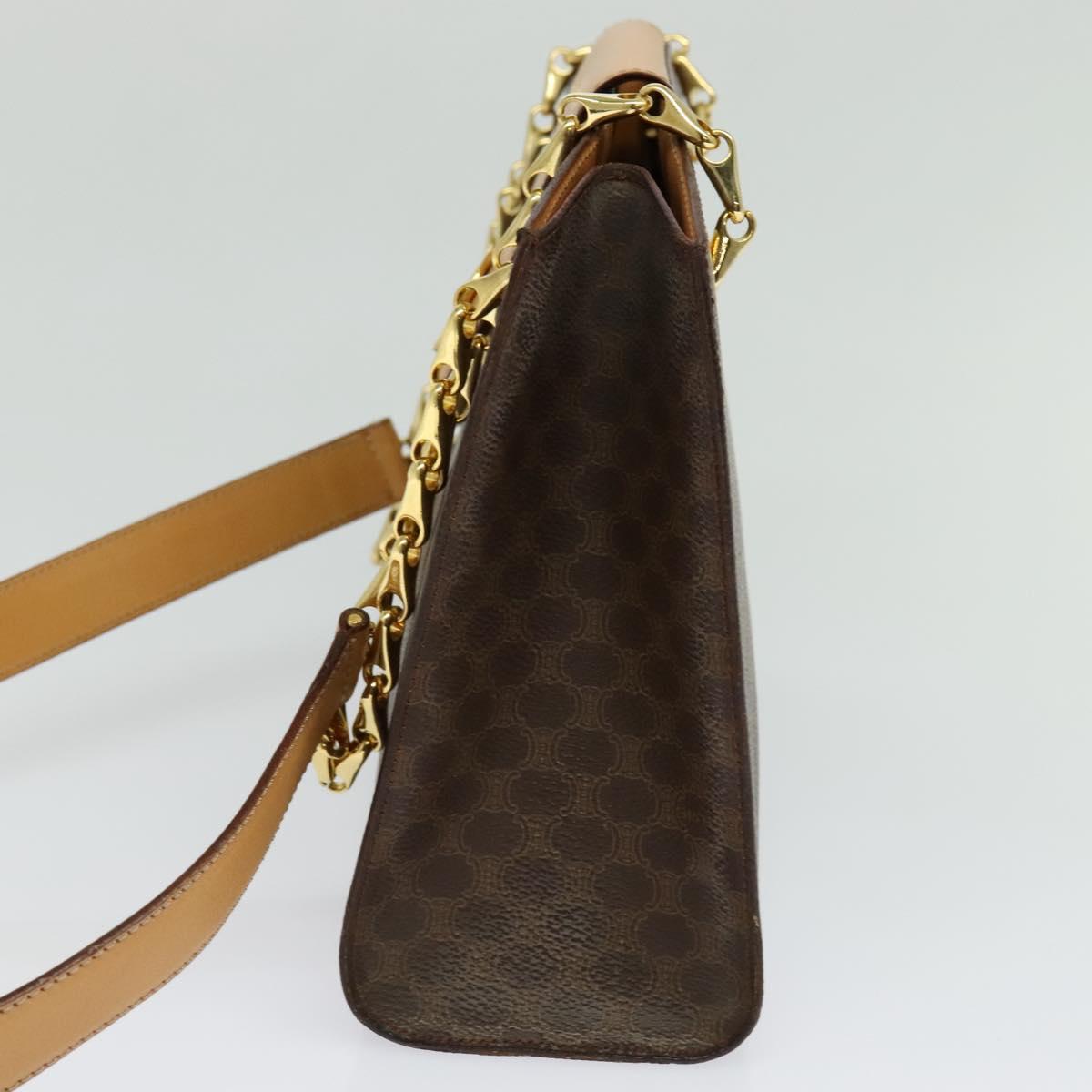 Céline Macadam, Brown, Canvas, shoulder