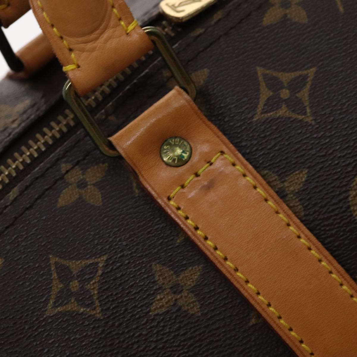 Louis Vuitton Keepall 60, Brown, Canvas, travel