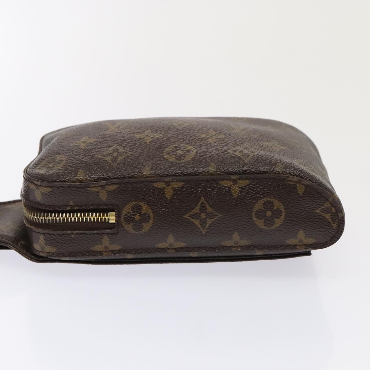 Louis Vuitton Geronimos, Brown, Canvas, clutch