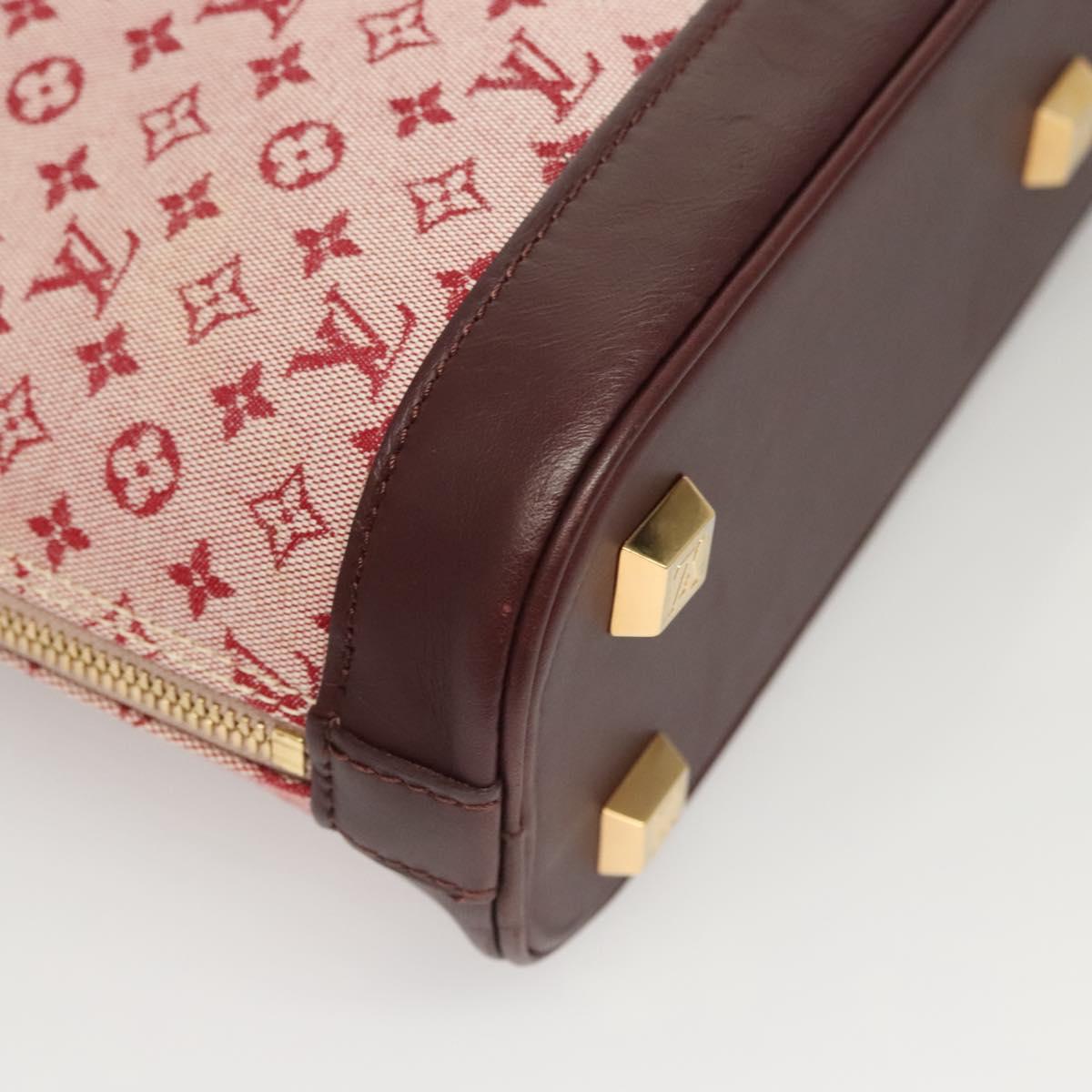 Louis Vuitton Alma Mini, Red, Canvas, handbag