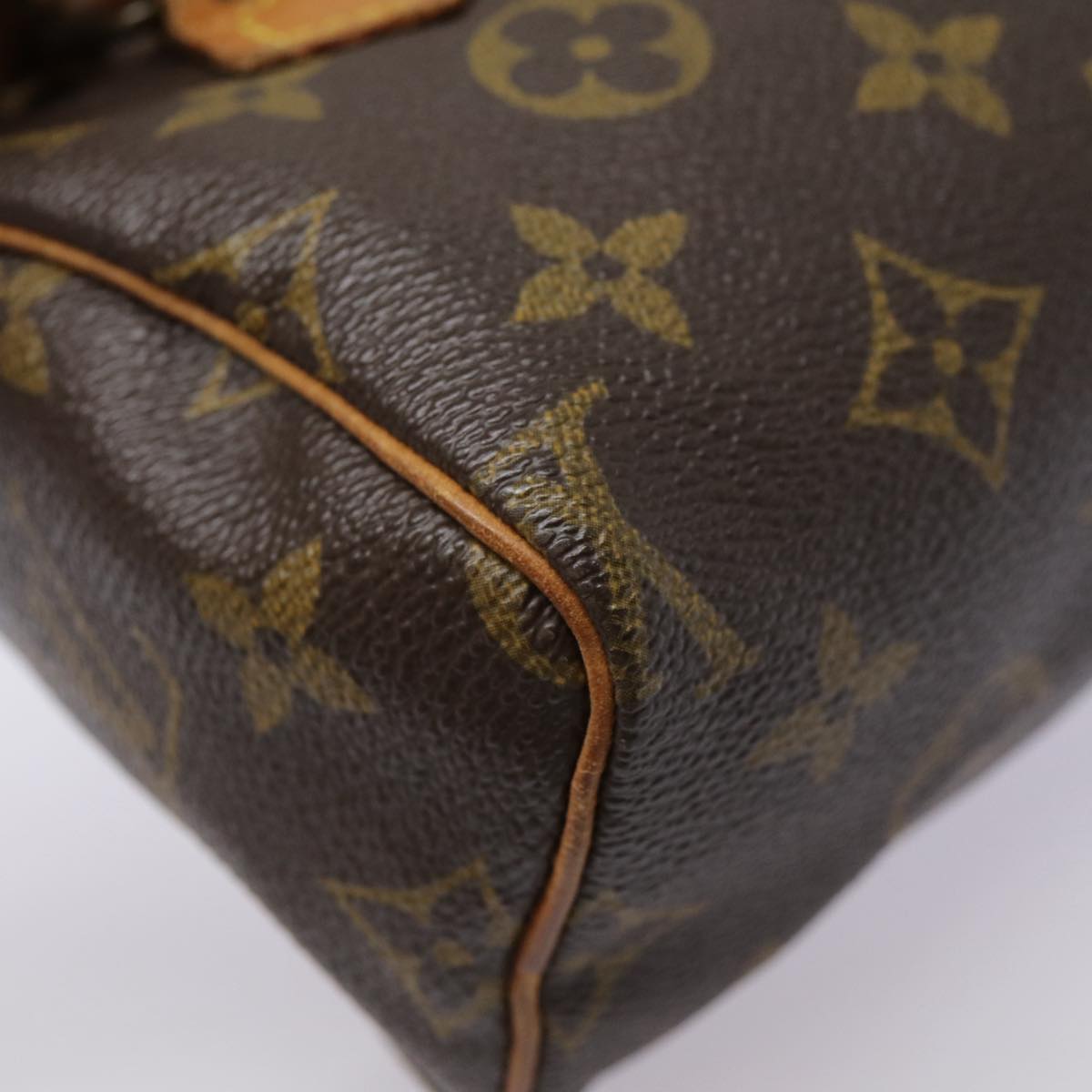 Louis Vuitton Mini speedy, Blue, Canvas, handbag