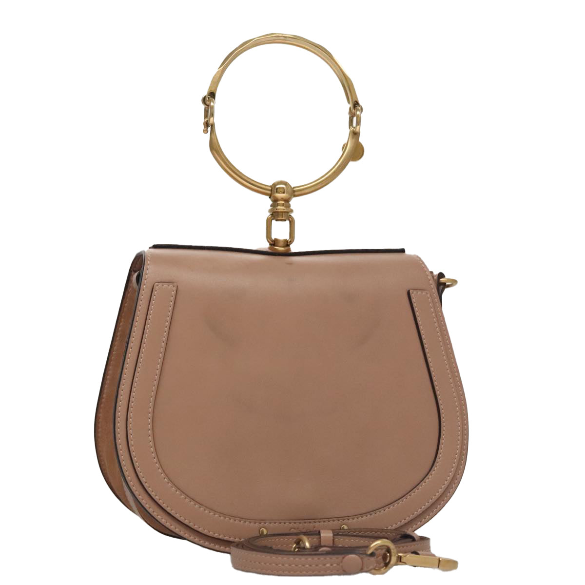 Chloé Nile, Beige, Leather, handbag