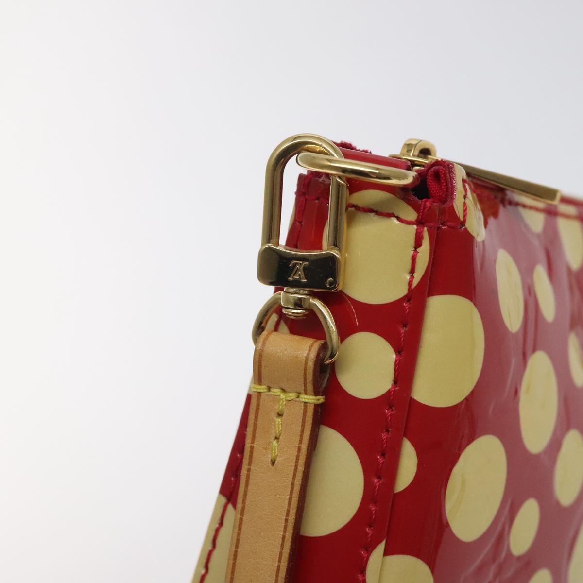 Louis Vuitton Pochette Accessoire, Red, Patent Leather, clutch