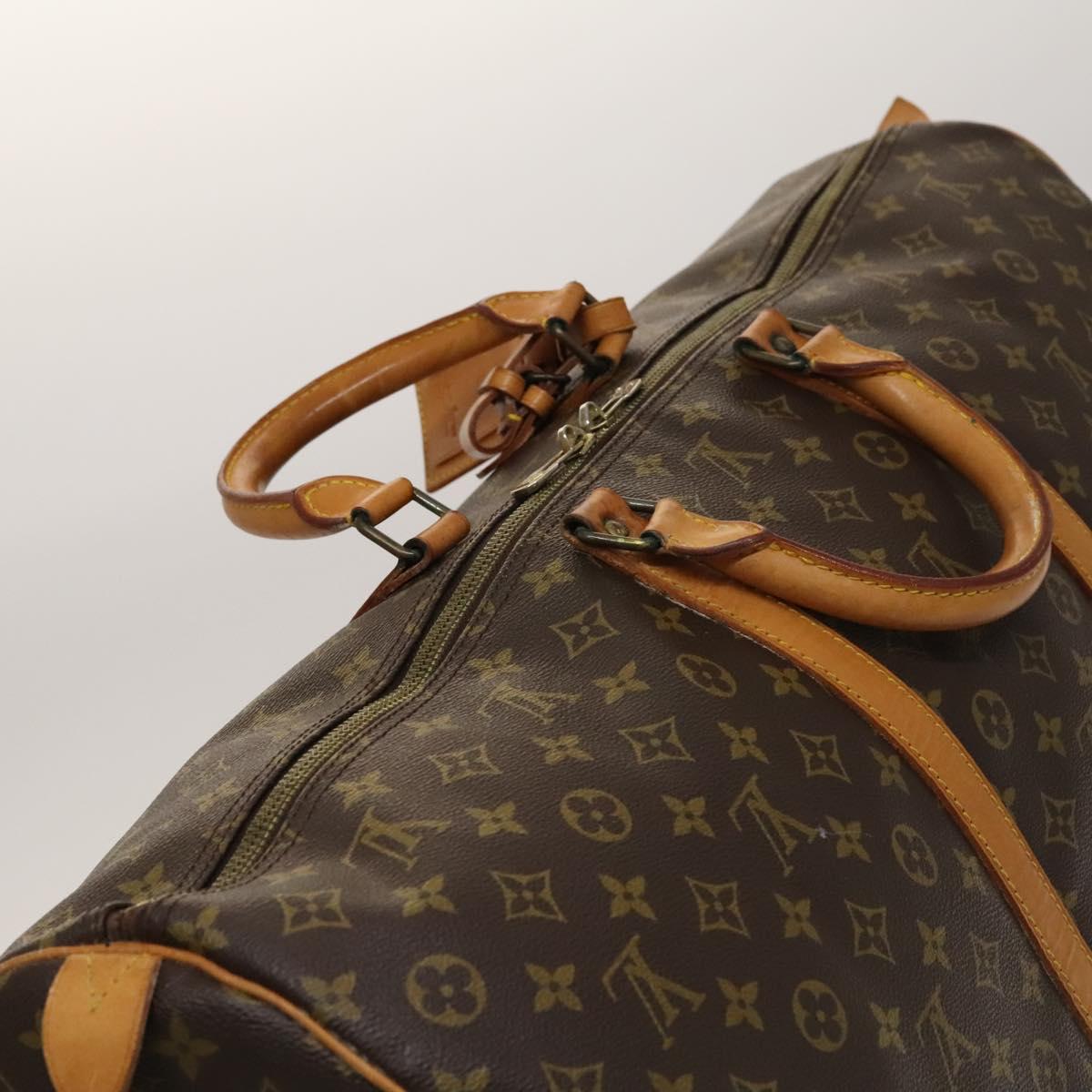Louis Vuitton Keepall 60, Brown, Canvas, travel