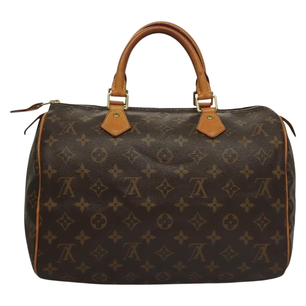 Louis Vuitton Speedy 30, Brown, Canvas, handbag