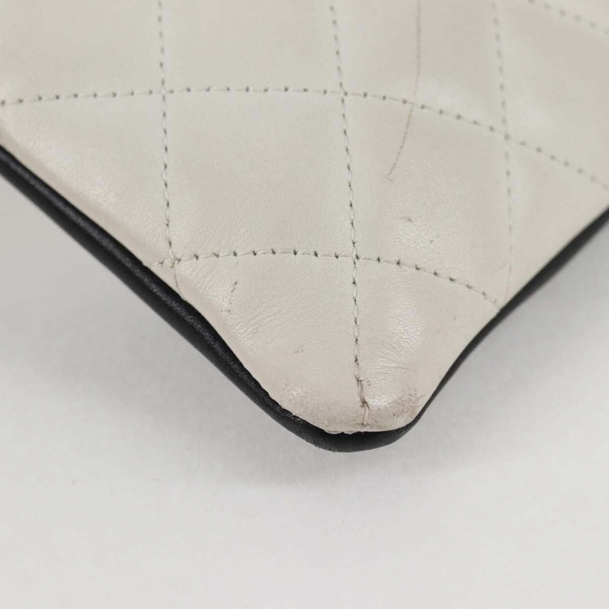Chanel Cambon, White, Leather, shoulder