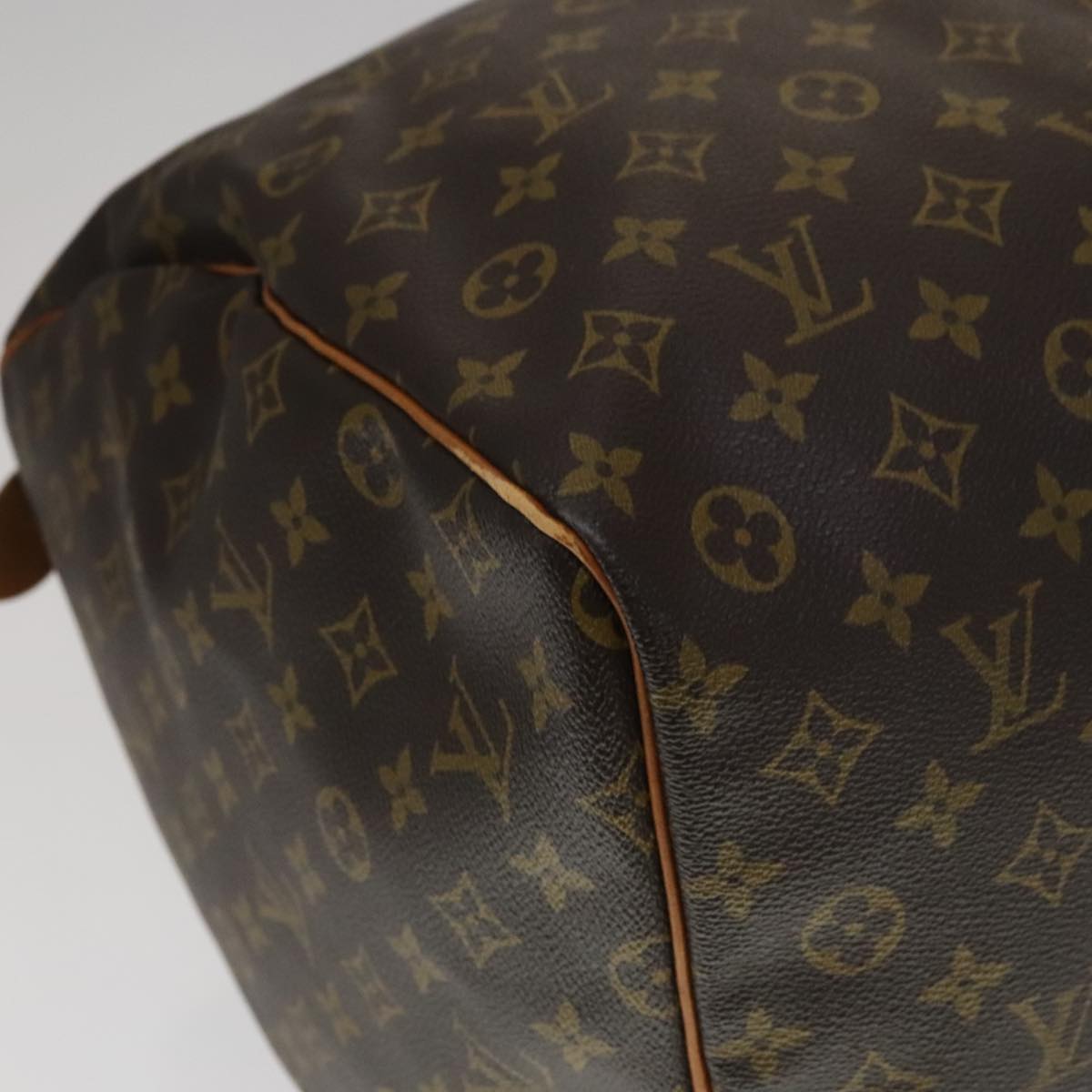 Louis Vuitton Keepall 60, Brown, Canvas, travel