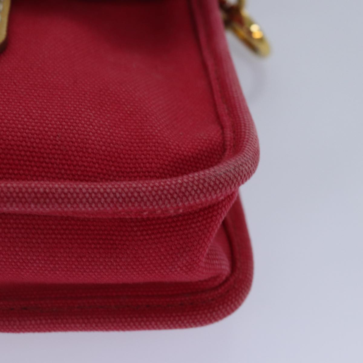 Prada, Red, Canvas, shoulder