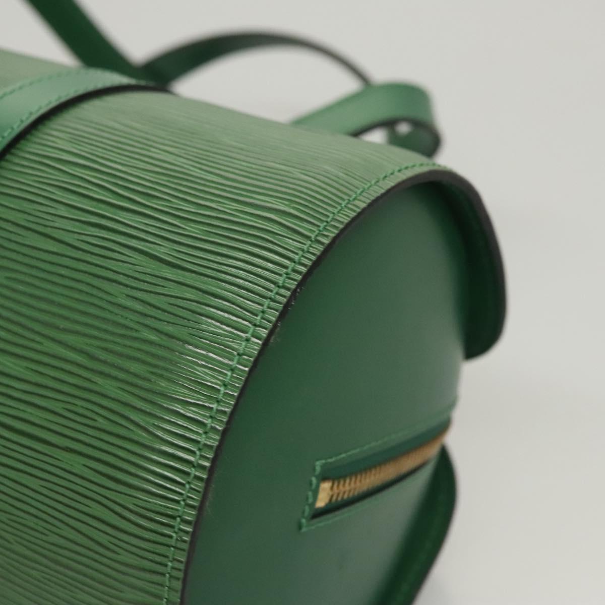 Louis Vuitton Soufflot, Green, Leather, handbag