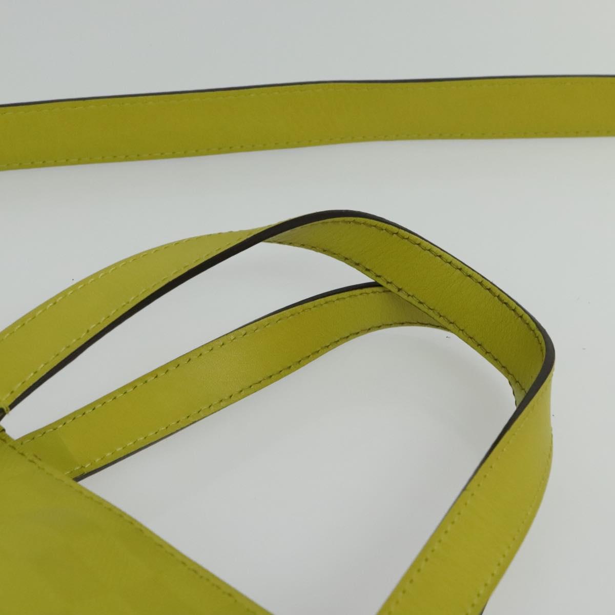 Louis Vuitton Tadao, Yellow, Leather, handbag