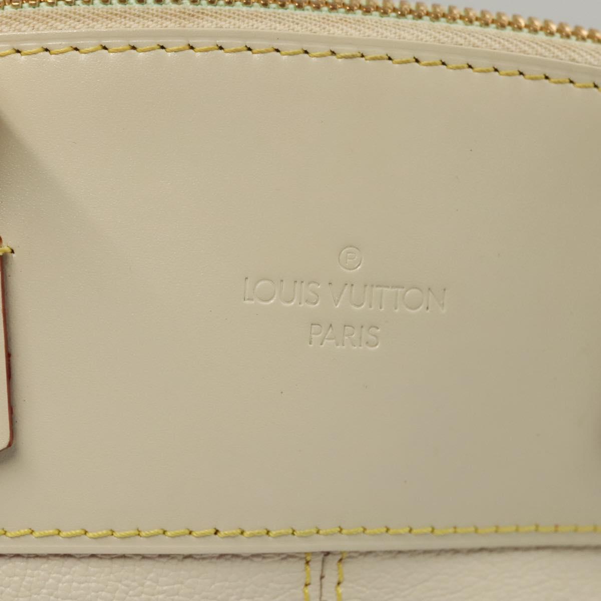 Louis Vuitton Lockit, White, Leather, handbag