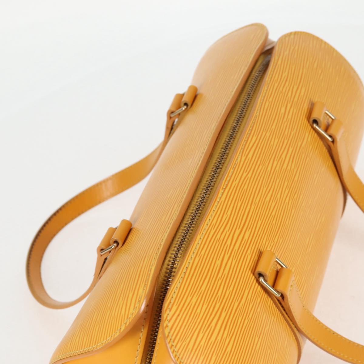 Louis Vuitton Papillon, Yellow, Leather, handbag