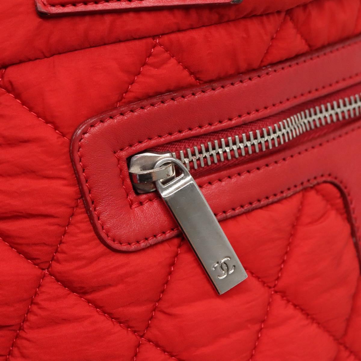 Chanel Coco Cocoon, Red, NYLON, tote