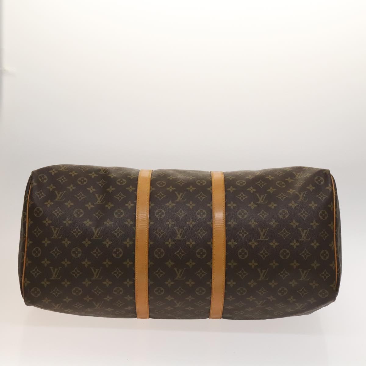 Louis Vuitton Keepall 60, Brown, Canvas, travel