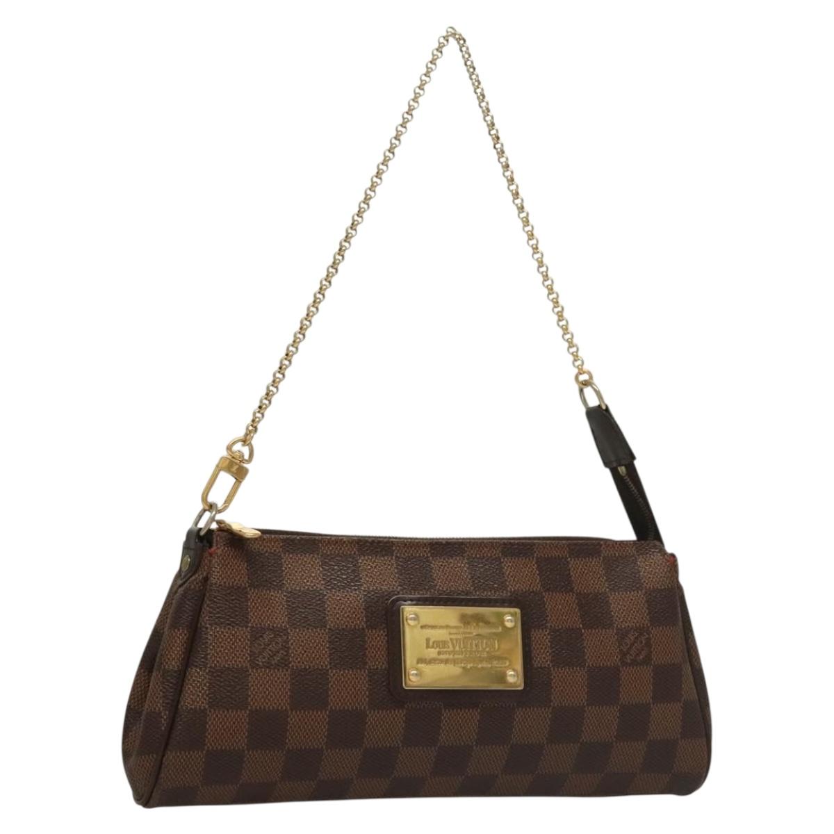 Louis Vuitton Eva, Brown, Canvas, shoulder