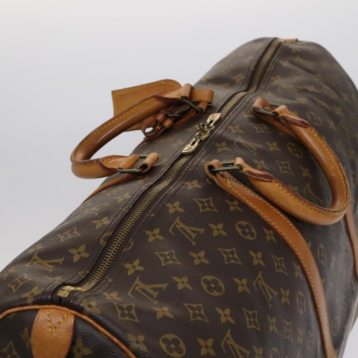 Louis Vuitton Keepall 60, Brown, Canvas, travel