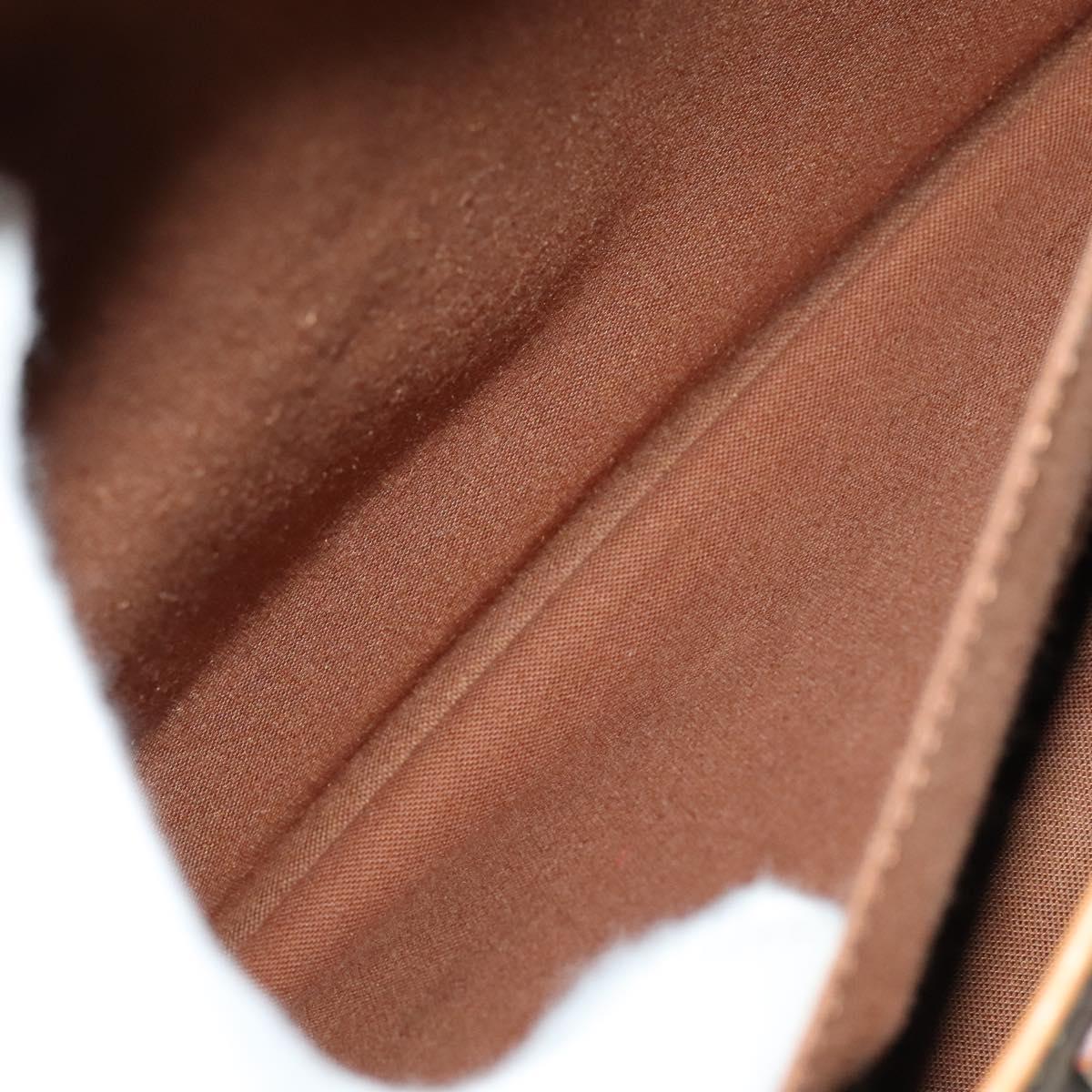 Louis Vuitton Saumur 35, Brown, Canvas, shoulder