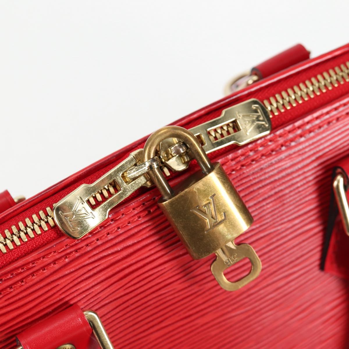 Louis Vuitton Alma, Red, Leather, handbag