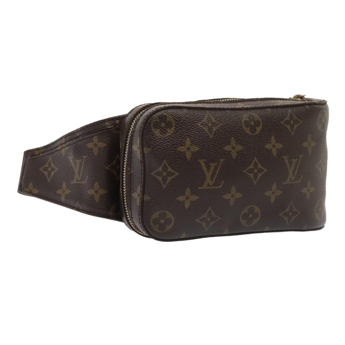 Louis Vuitton Geronimos, Brown, Canvas, clutch