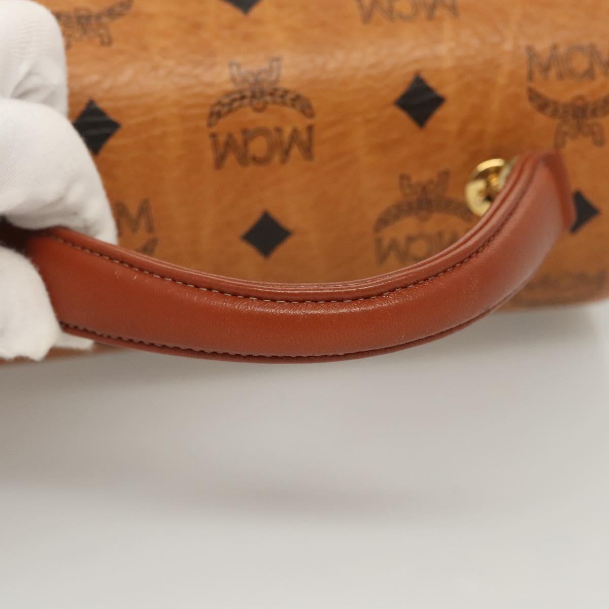 MCM Visetos, Brown, Canvas, handbag