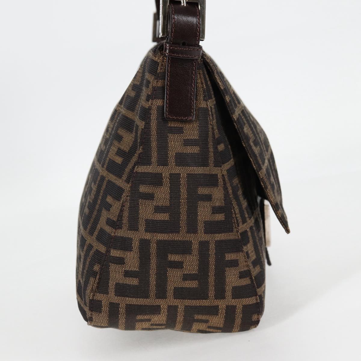 Fendi Mamma Baguette, Black, Canvas, shoulder