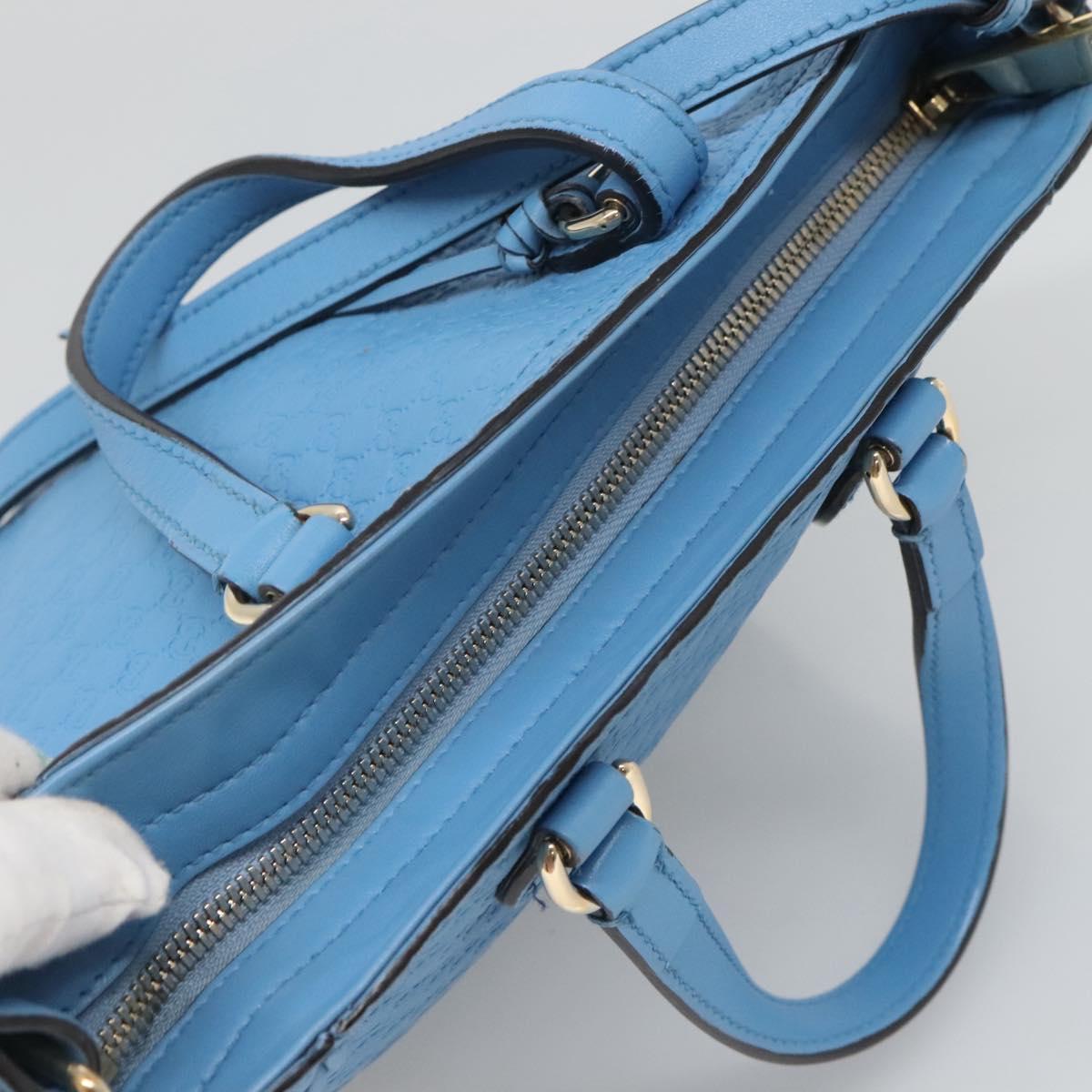 Gucci Micro guccissima, Blue, Leather, handbag