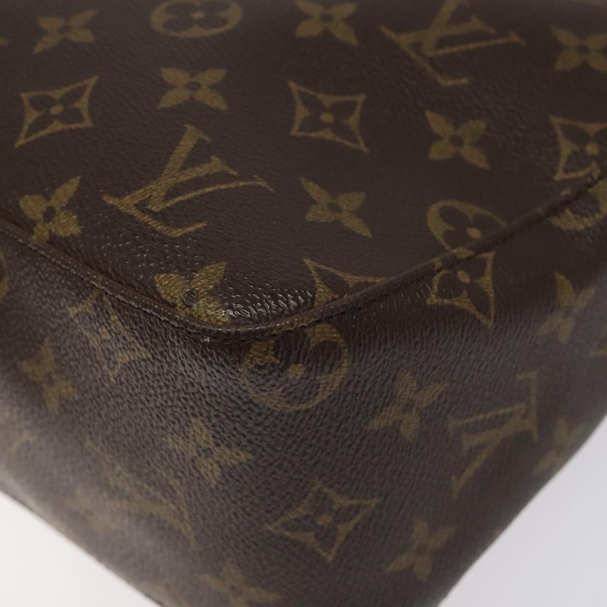 Louis Vuitton Looping MM, Brown, Canvas, shoulder