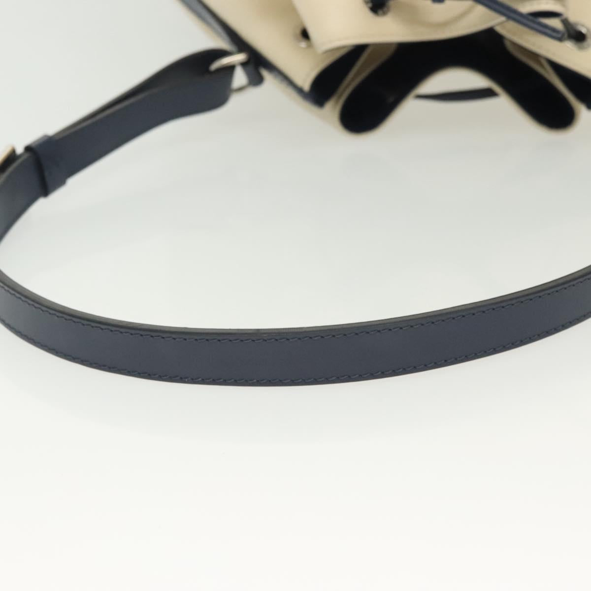 Louis Vuitton Petit Noé, White, Leather, shoulder