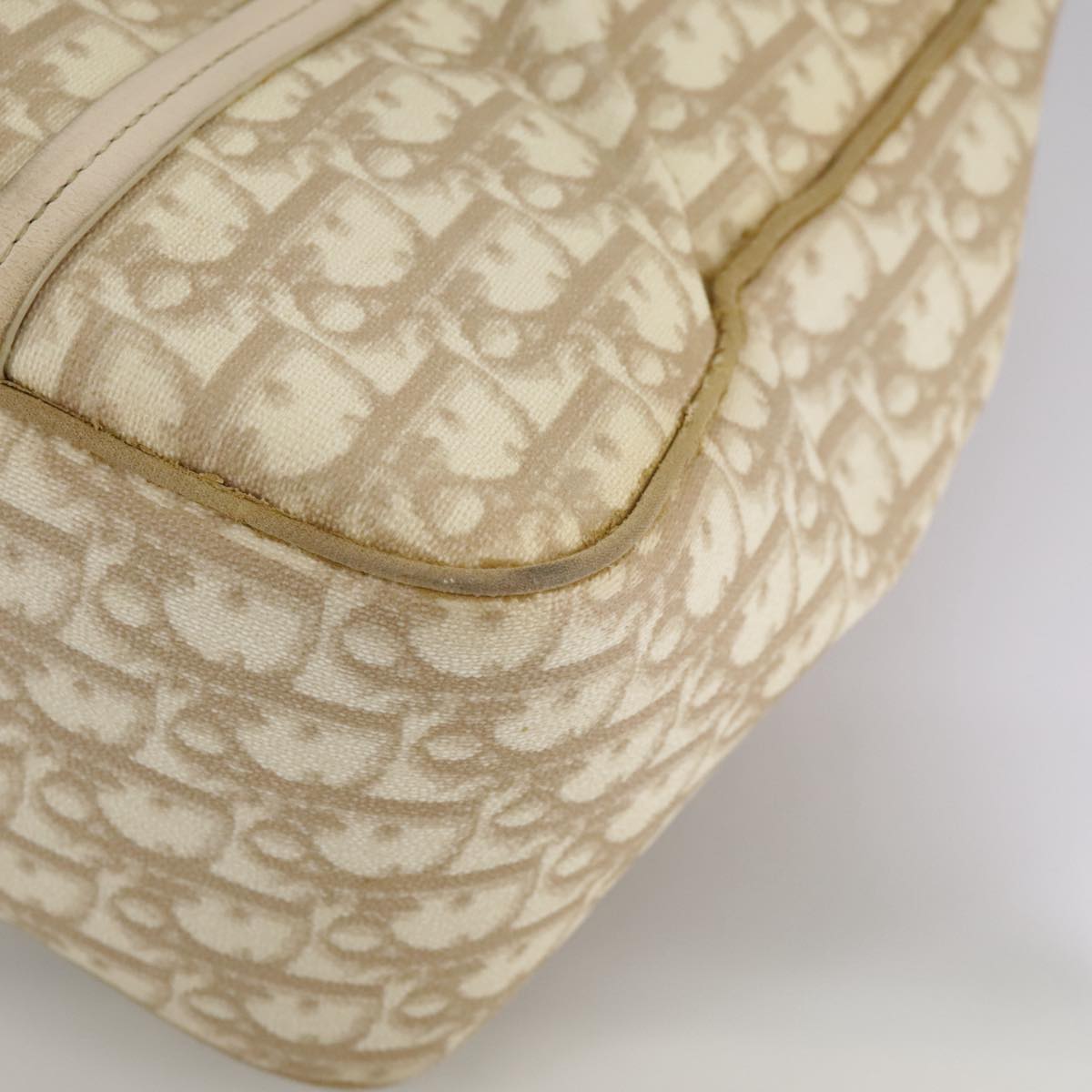 Dior Romantique, Beige, Canvas, shoulder