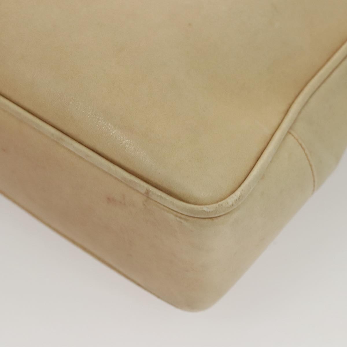 Chanel Coco Mark, Beige, Leather, shoulder