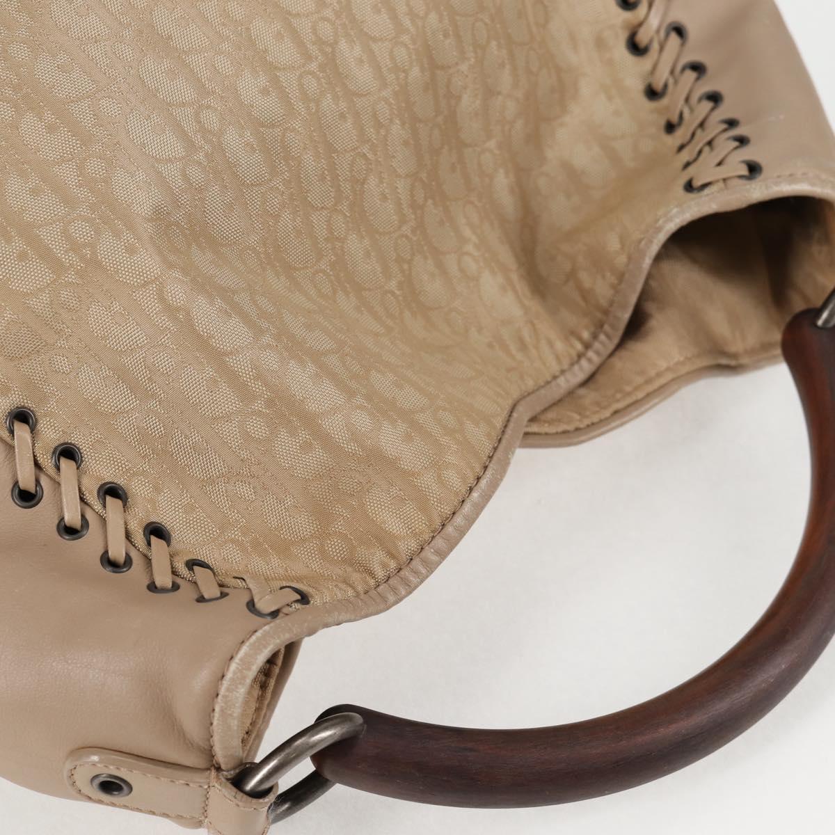Dior Trotter, Beige, Canvas, handbag