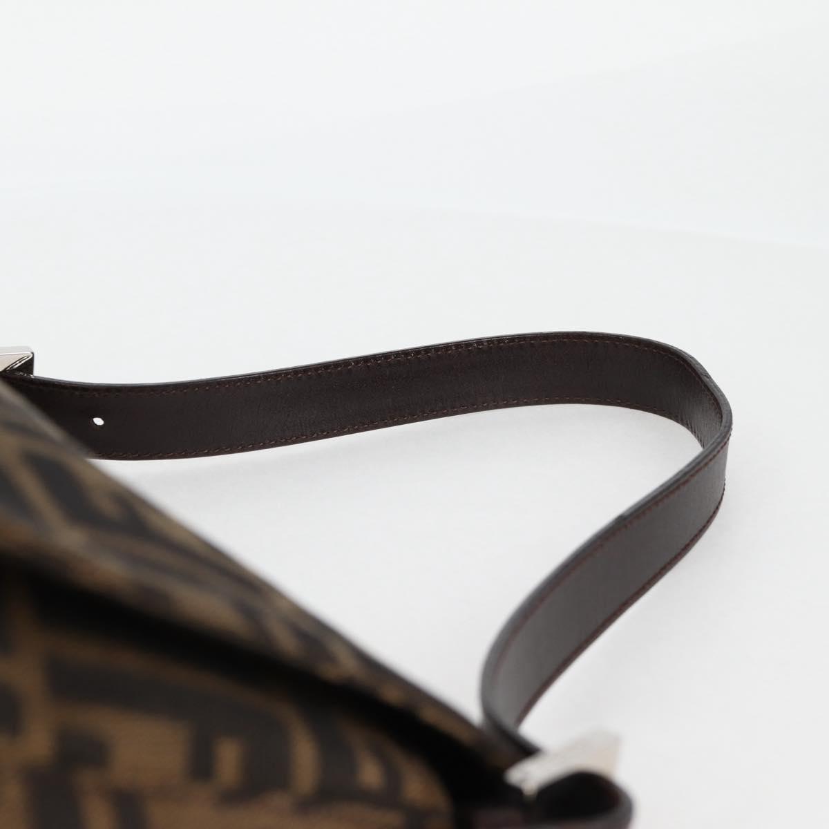 Fendi Mamma Baguette, Black, Canvas, shoulder