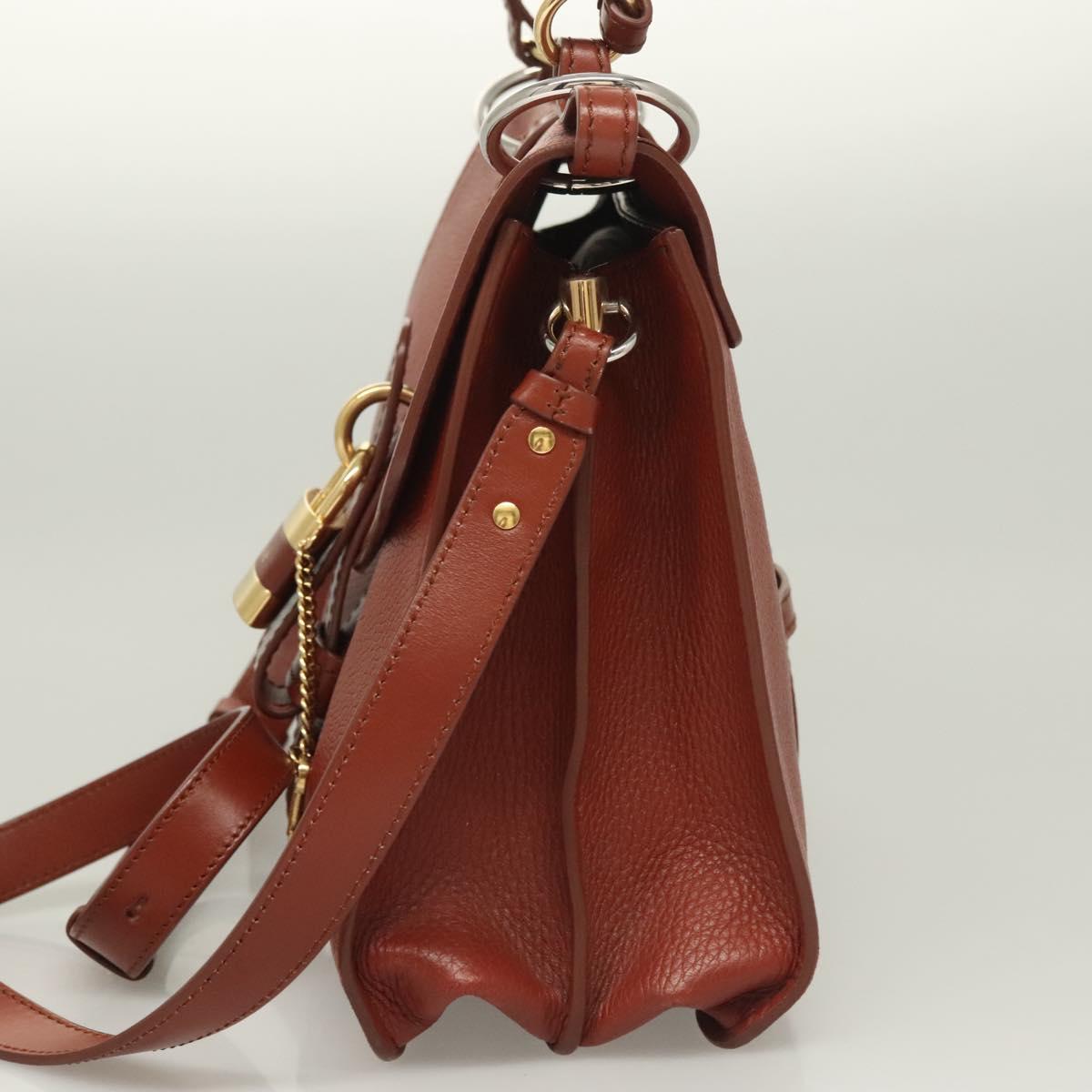 Chloé Aby, Brown, Leather, handbag