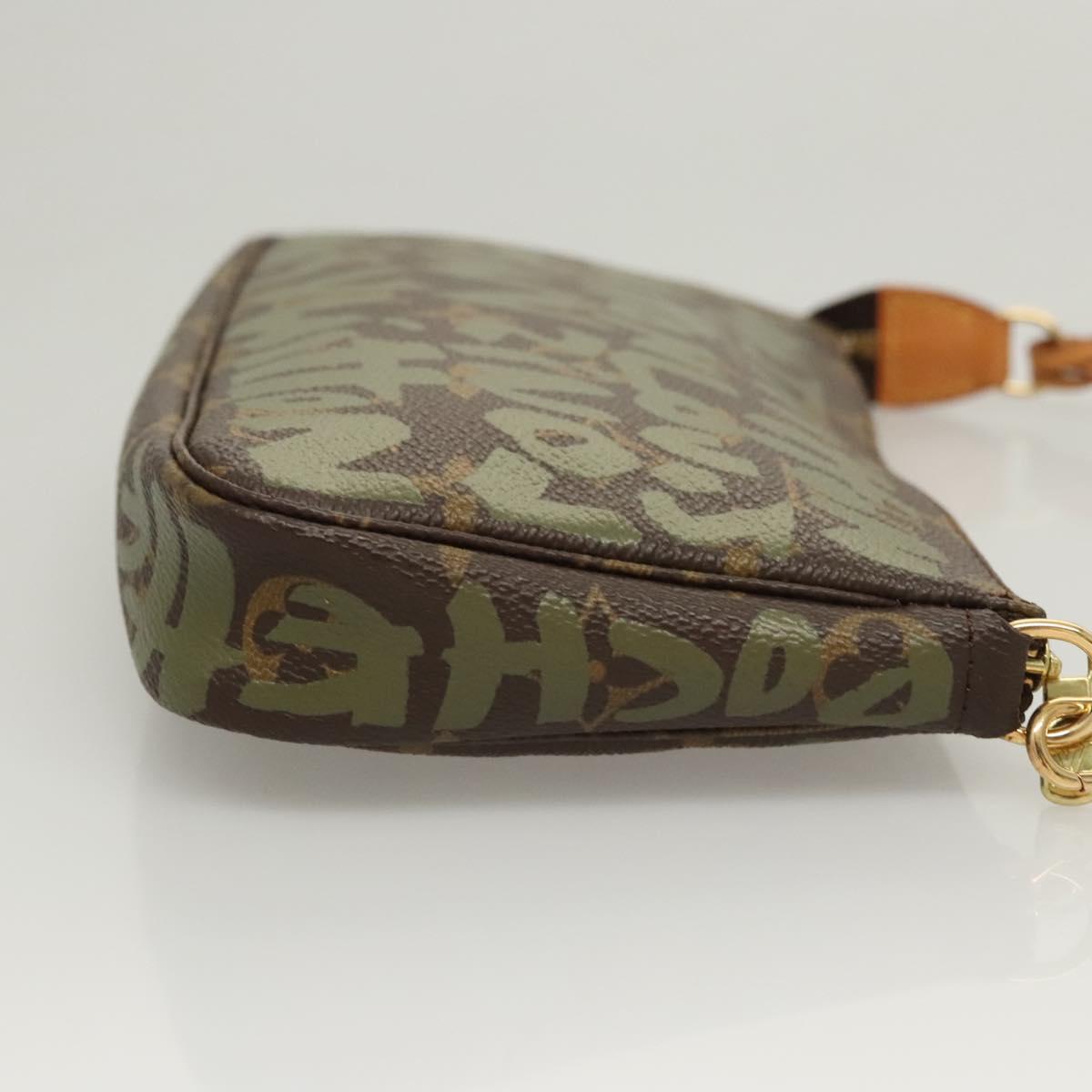 Louis Vuitton Pochette Accessoire, Khaki, Canvas, clutch